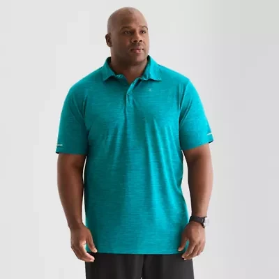 Xersion EverAir® Big and Tall Mens U Neck Short Sleeve Polo Shirt
