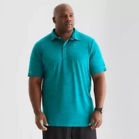 Xersion EverAir® Big and Tall Mens U Neck Short Sleeve Polo Shirt