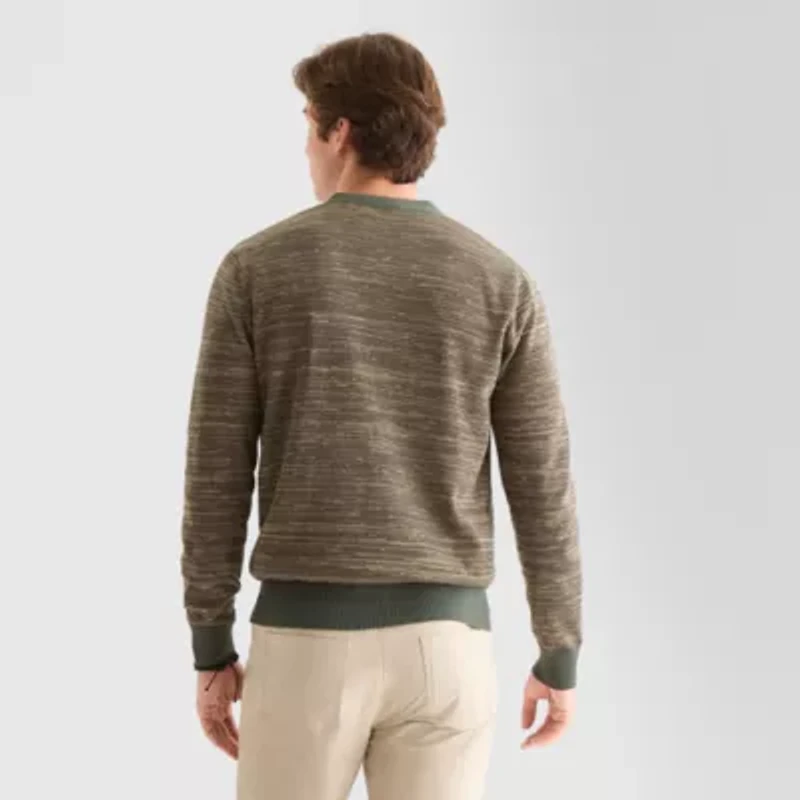 Stylus Mens V Neck Long Sleeve Button Cardigan