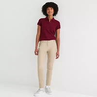 IZOD Womens Juniors Short Sleeve Polo Shirt