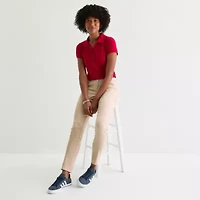 IZOD Womens Juniors Skinny Flat Front Pant