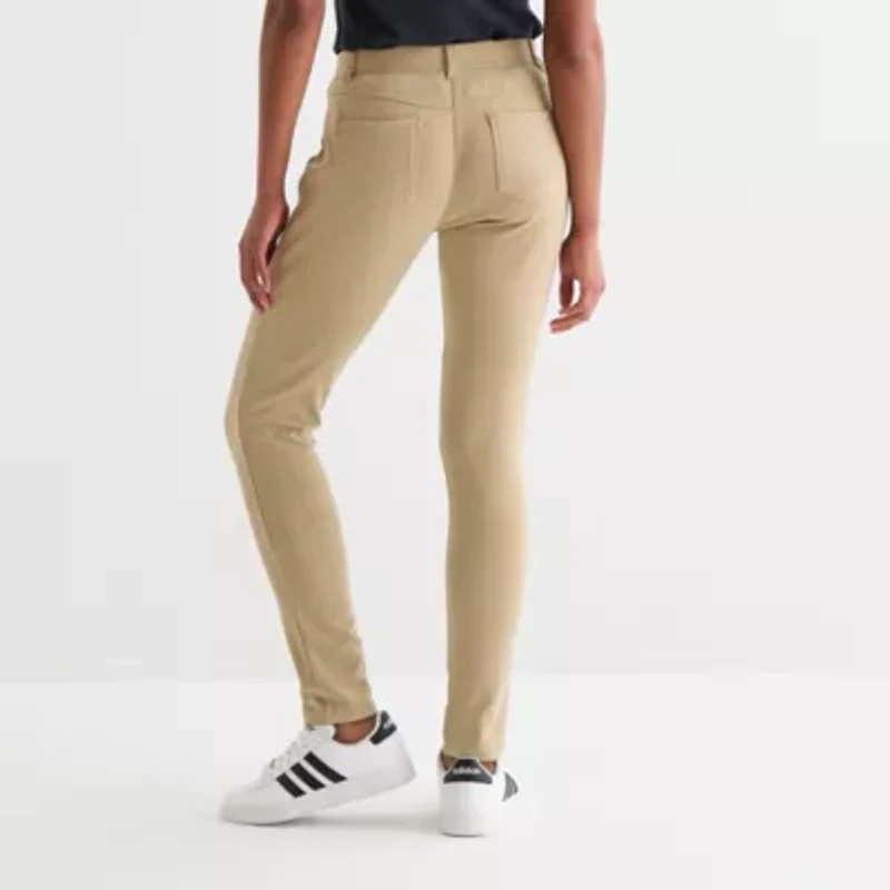 IZOD Womens Juniors Skinny Pull-On Pant