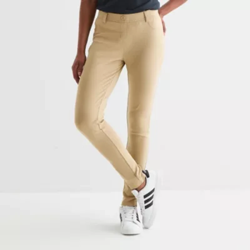 IZOD Womens Juniors Skinny Pull-On Pant