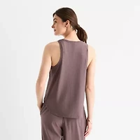 Stylus Womens Crew Neck Sleeveless Tank Top