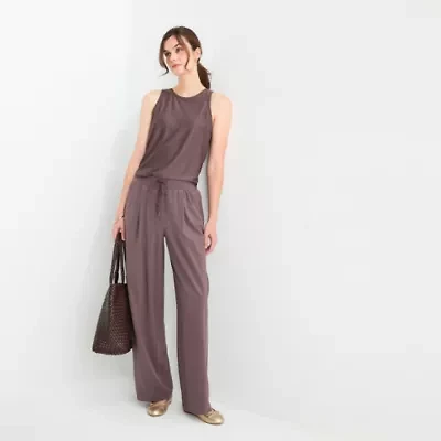 Stylus Womens Mid Rise Wide Leg Palazzo Pant