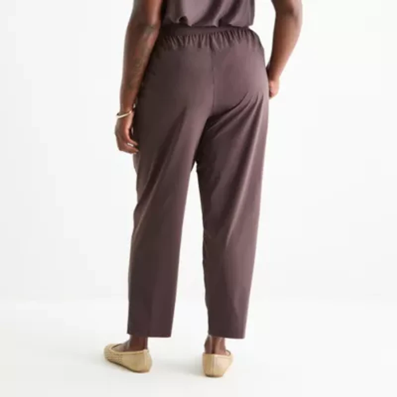 Stylus Womens Plus Slim Mid Rise Jogger Pant