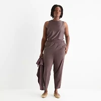 Stylus Womens Plus Slim Mid Rise Jogger Pant