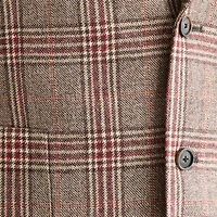 Stafford Mens Plaid Classic Fit Sport Coat