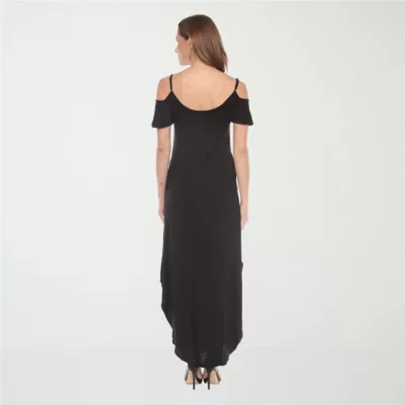 White Mark Womens Short Sleeve Sundress
