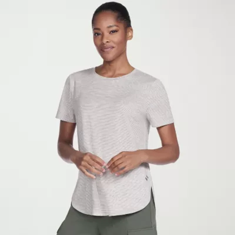 Skechers Womens GO DRI SWIFT Stripe Tunic Tee