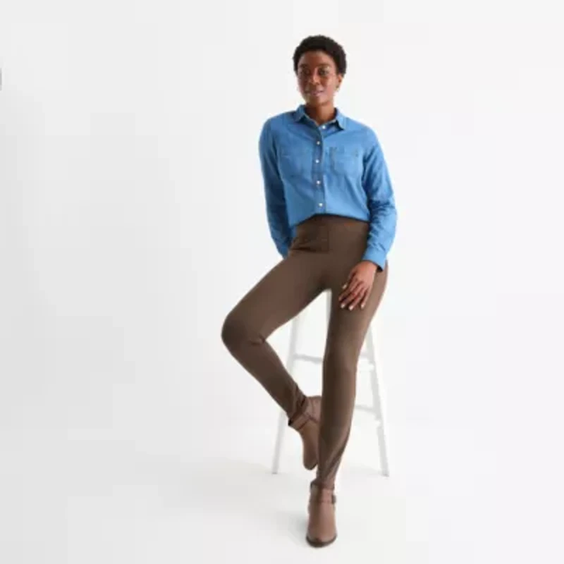 St. John's Bay Womens Skinny Pull-On Pant