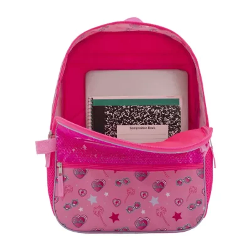 Licensed 5 Piece Barbie Backpack Set with Matching Lunch Bag