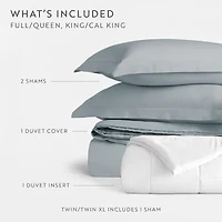 Casual Comfort 300tc Brushed Cotton Comforter Duvet Set