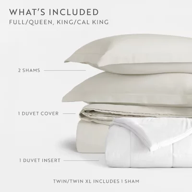 Casual Comfort 300tc Brushed Cotton Comforter Duvet Set