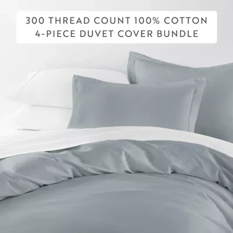 Casual Comfort 300tc Brushed Cotton Comforter Duvet Set