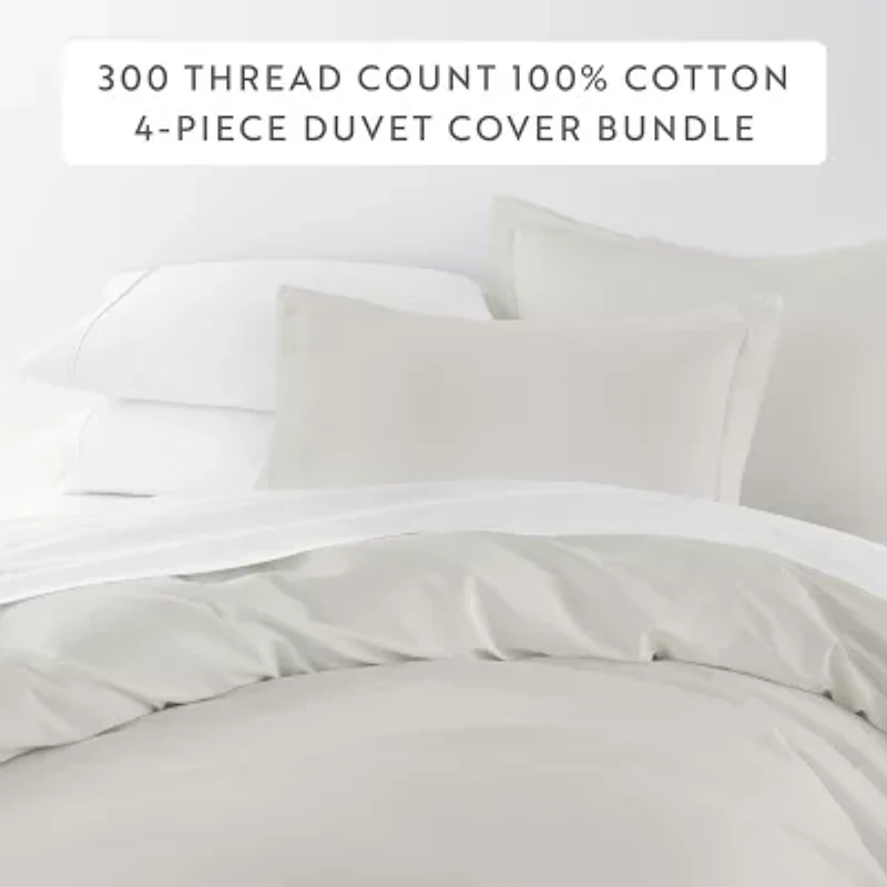 Casual Comfort 300tc Brushed Cotton Comforter Duvet Set