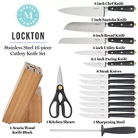 Martha Stewart Lockton 16-pc. Knife Block Set