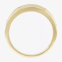 (Champagne / I2-I3) Mens 7MM 1/2 CT. T.W. Genuine Champagne Diamond 10K Gold Wedding Band
