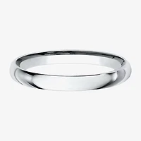 Womens 10K White Gold 2MM Comfort-Fit Wedding Band