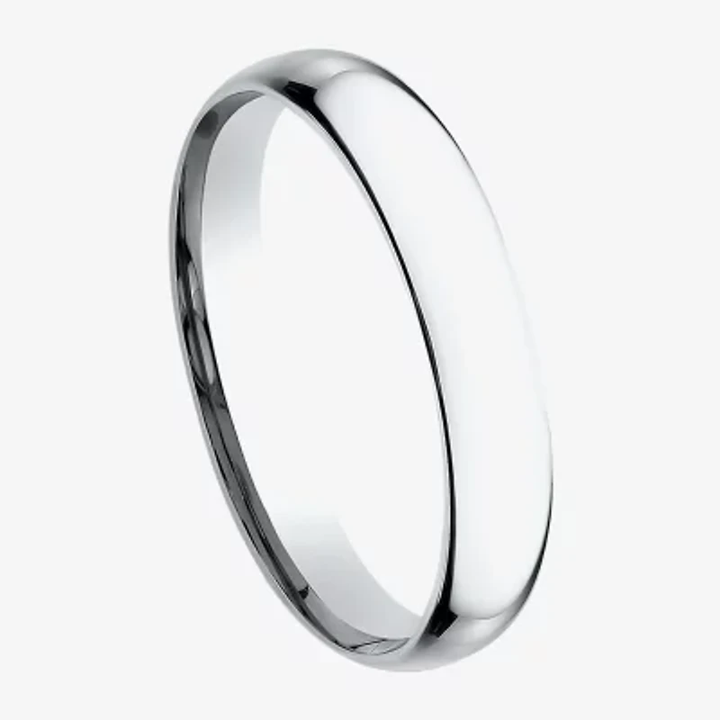 Womens 14K White Gold 3MM Light Comfort-Fit Wedding Band
