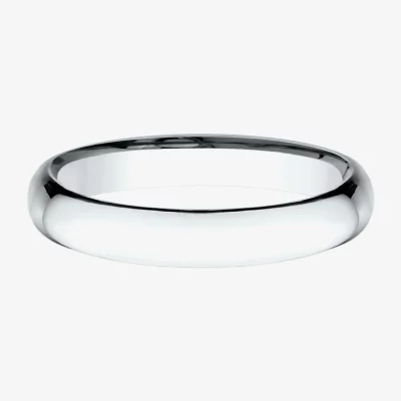 Womens 14K White Gold 3MM Light Comfort-Fit Wedding Band