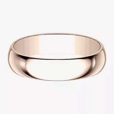 Mens 5MM 10K Gold Wedding Band