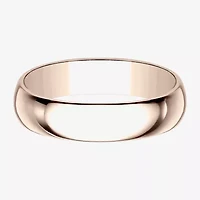 Mens 5MM 10K Gold Wedding Band