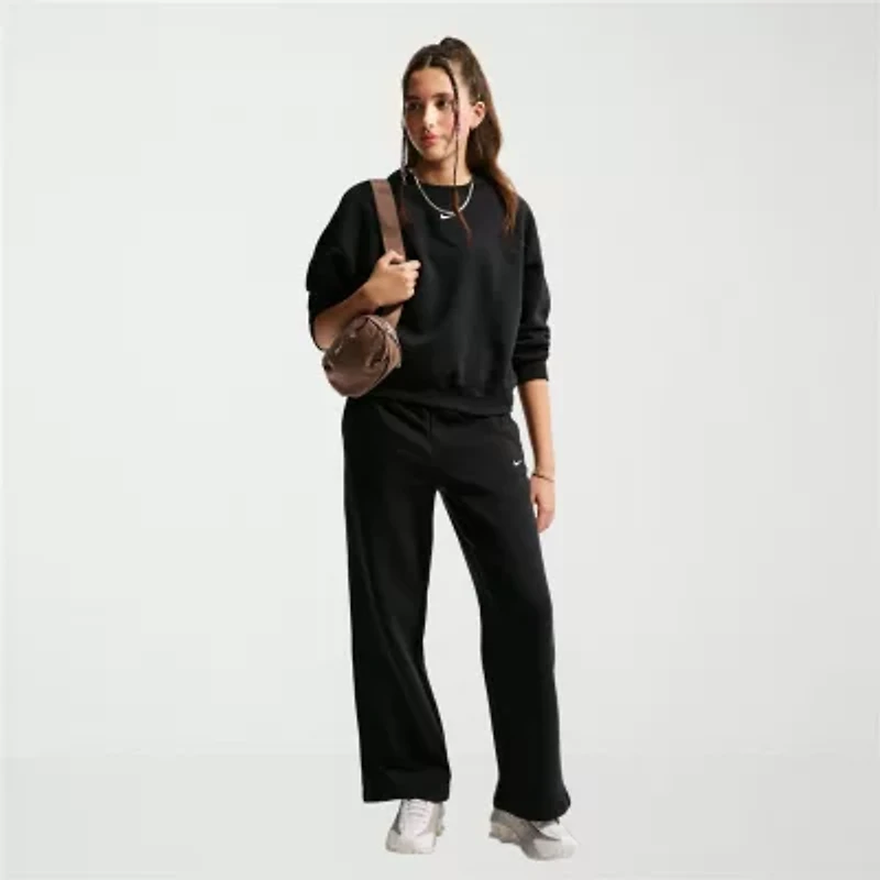 Nike Big Kid Girls Crew Neck Fleece Long Sleeve Sweatshirt