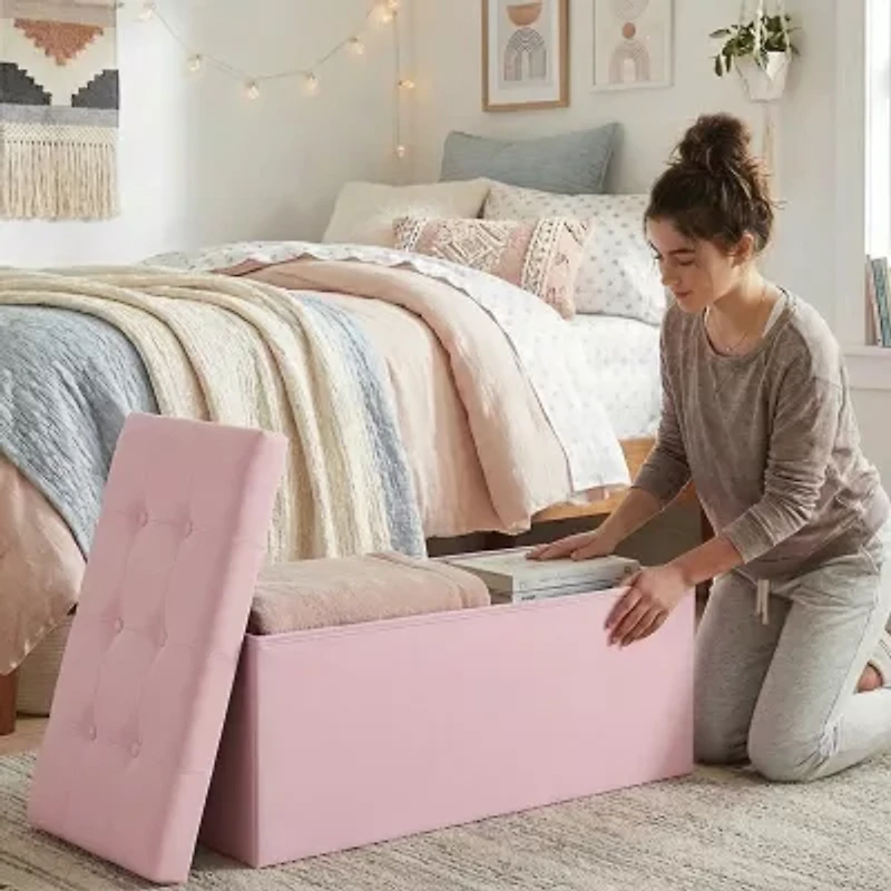 AEROPOSTALE Pink Storage Bench
