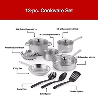 Cooks Stainless Steel 13-pc. Cookware Set