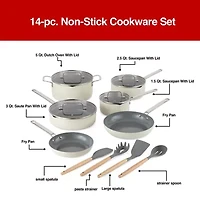 Cooks Ceramic 14-pc. Non-Stick Cookware Set