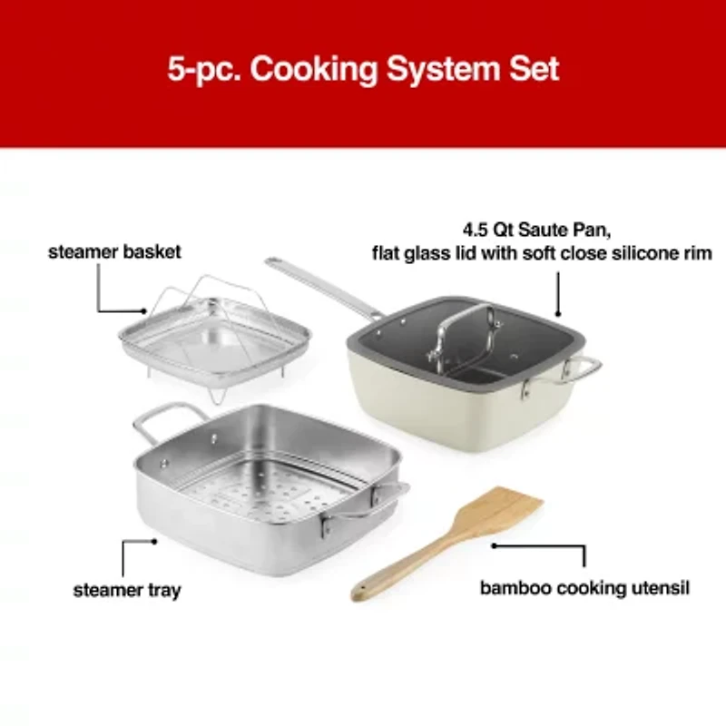 Cooks Ceramic 5-pc. Cooking System Set