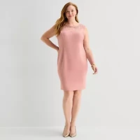 Maya Brooke Womens Plus Jacket Dress