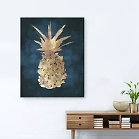 Lumaprints Golden Night Pineapple Giclee Canvas Art