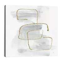 Lumaprints Cool Gray Gold I Canvas Giclee Canvas Art