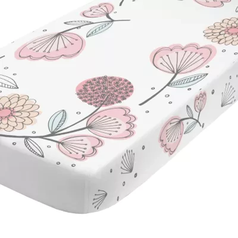 Nojo Floral Crib Sheet
