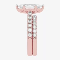 Signature By Modern Bride (G-H / Vs2-Si1) Womens 3 CT. T.W. Lab Grown White Diamond 14K Gold Marquise Side Stone Bridal Set