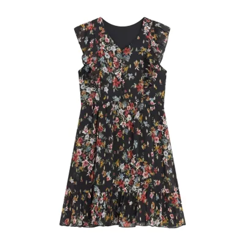 Knit Works Big Kid Girls Short Sleeve A-Line Dress