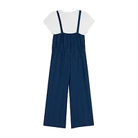 Knit Works Big Kid Girls Round Neck Short Sleeve 2-pc. Jumpsuit