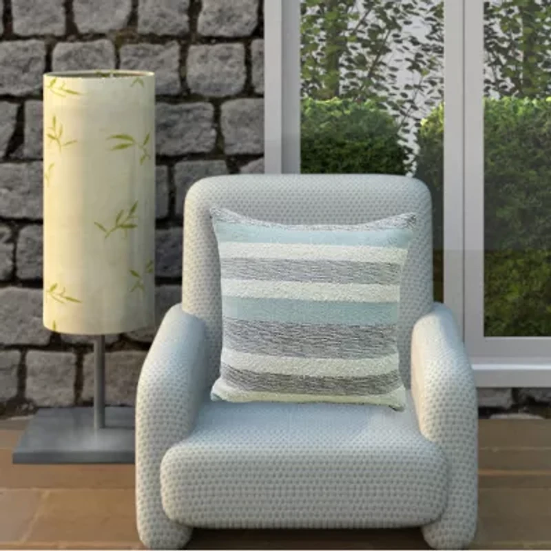 Vibhsa Textured Stripe Square Throw Pillow