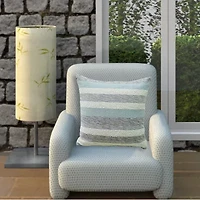 Vibhsa Textured Stripe Square Throw Pillow