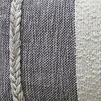 Vibhsa Wooden Textured Rectangular Throw Pillow