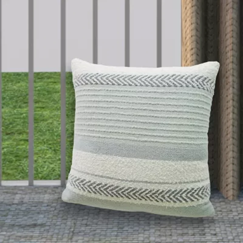 Vibhsa Striped Square Throw Pillow