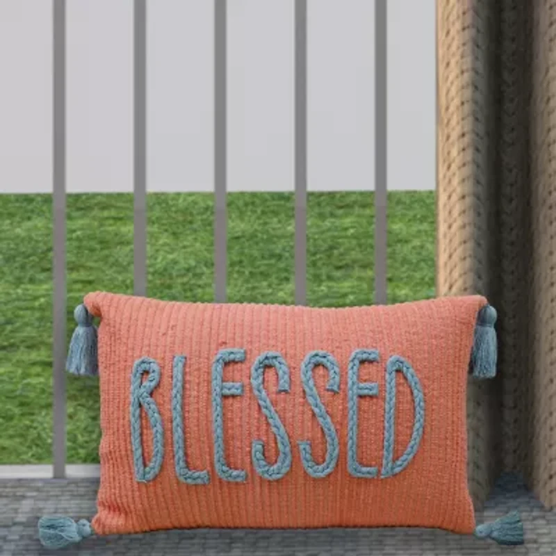 Vibhsa Braid Couching Rectangular Throw Pillow