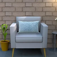 Vibhsa Quilted Pattern Rectangular Throw Pillow