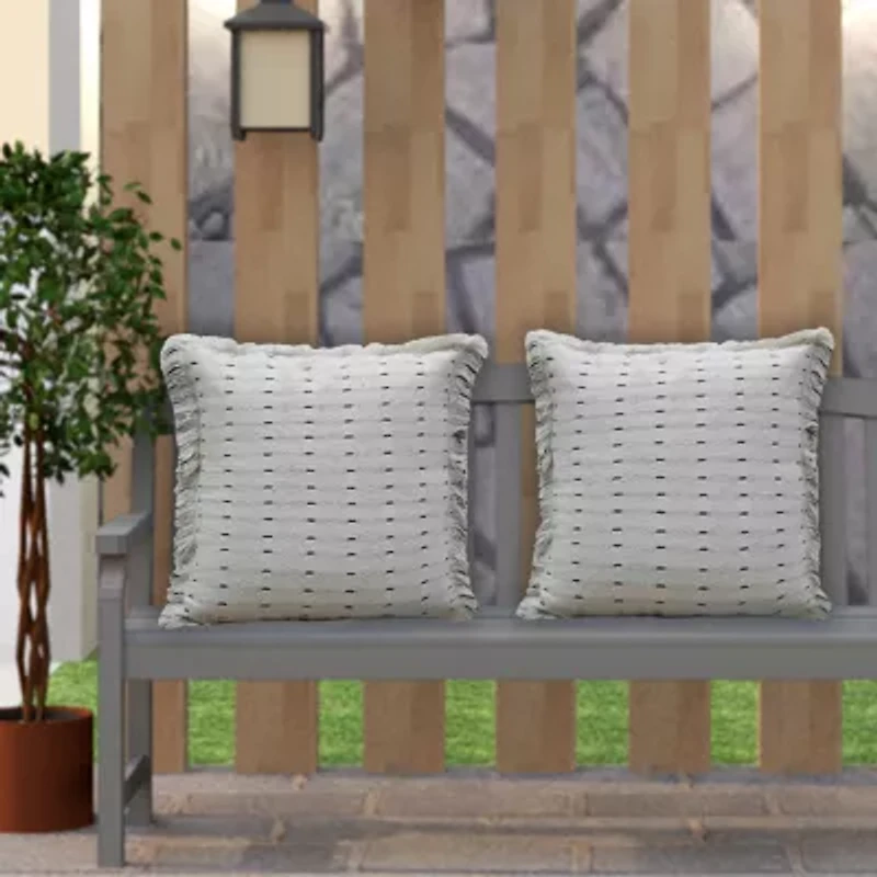 Vibhsa Layered Super Soft Square Throw Pillow