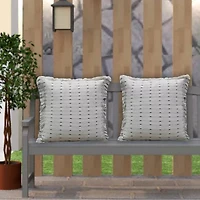 Vibhsa Layered Super Soft Square Throw Pillow