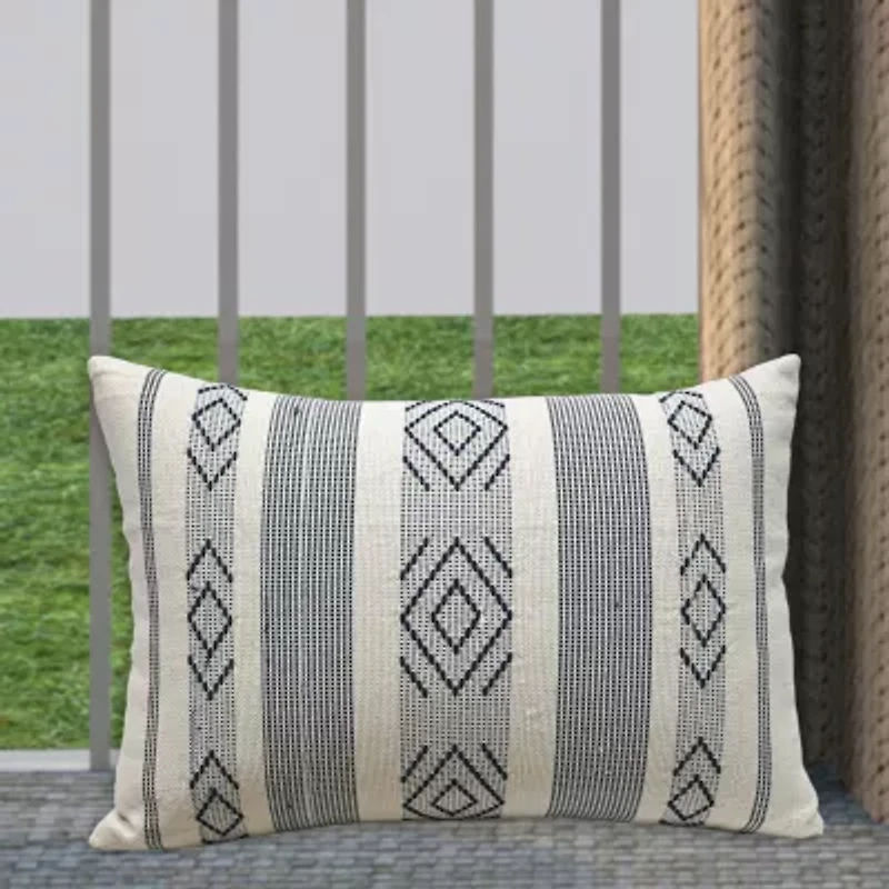Vibhsa Jacquard Woven Rectangular Throw Pillow