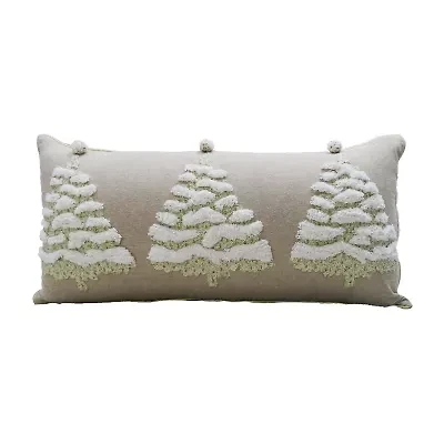 Vibhsa Christmas Tree Lumbar Pillow