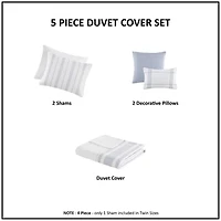 Harbor House Morgan Cotton Jaquard 5-pc. Duvet Cover Set